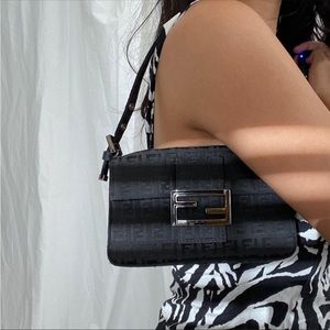 Authentic FENDI vintage mini zucchini baguette